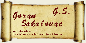 Goran Sokolovac vizit kartica